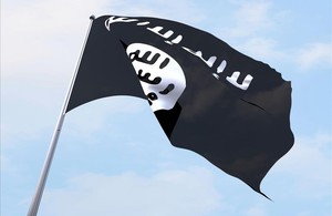 La bandera del autoproclamado Califato Islámico.