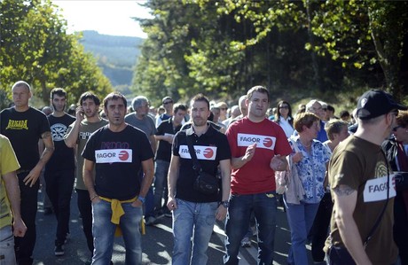 Manifestaci de treballadors de Fagor el 18 d'octubre passat.