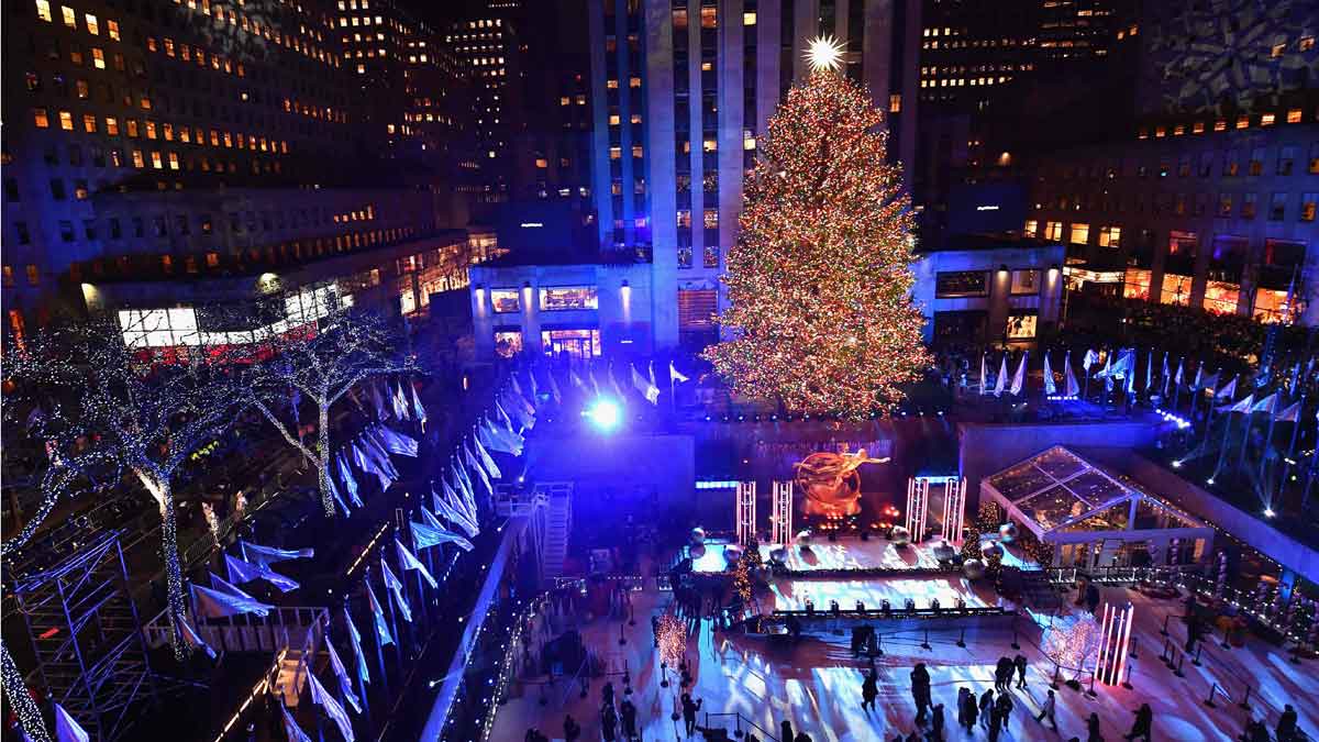 Nueva York se viste de Navidad con el árbol del Rockefel Center