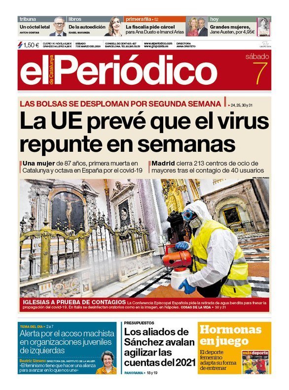 Prensa De Hoy Las Portadas De Los Periodicos Del 7 De Marzo De