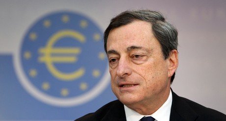 El presidente del Banco Central Europeo (BCE), Mario Draghi, tras una reunin del Consejo de Gobierno en Frankfurt.
