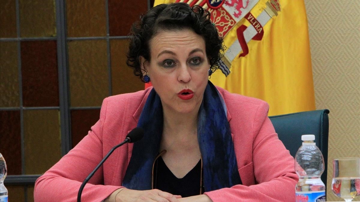 La ministra de Trabajo, Migraciones y
                Seguridad Social, Magdalena Valerio. 