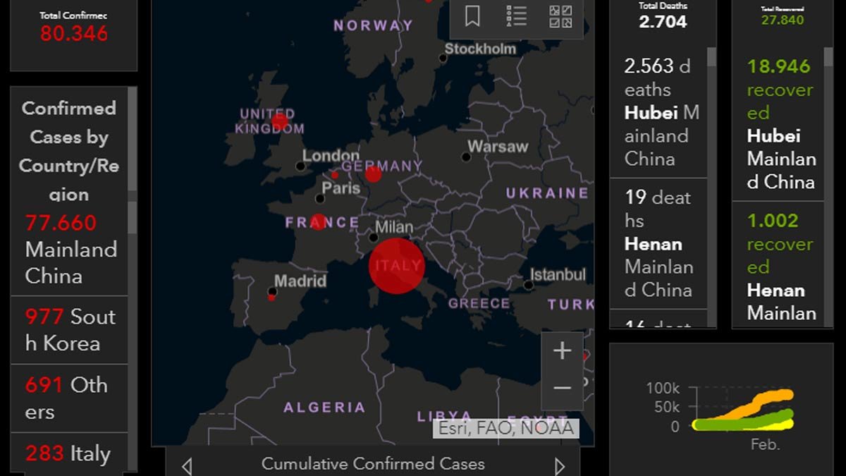 Resultado de imagen de coronavirus mapa