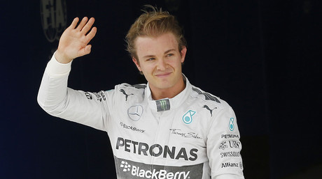 Nico Rosberg, tras conseguir la 'pole position' del Gran Premio de Brasil, en Interlagos